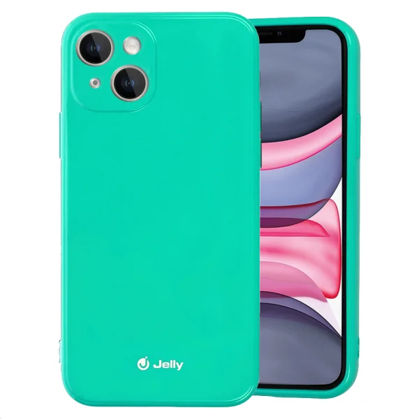 Silicone case Jelly Case for iPhone 14, Mint 1