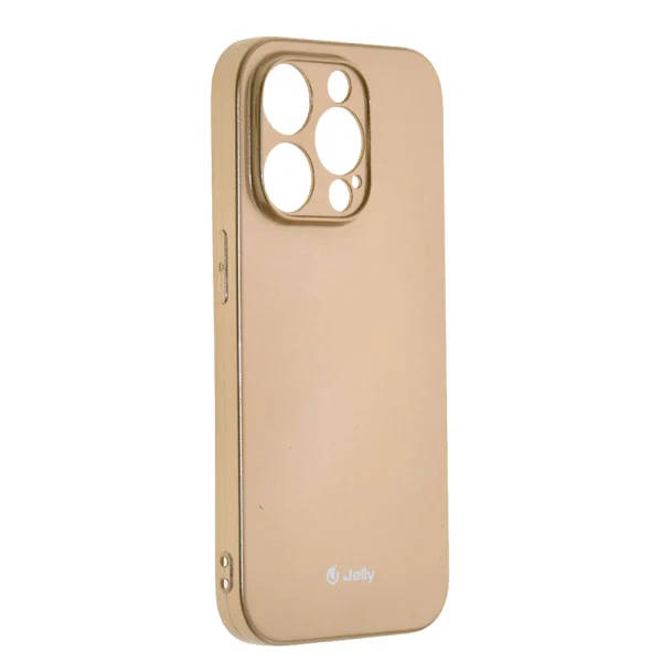 Силиконов калъф Jelly Case за iPhone 14 Pro Max, Златист 1
