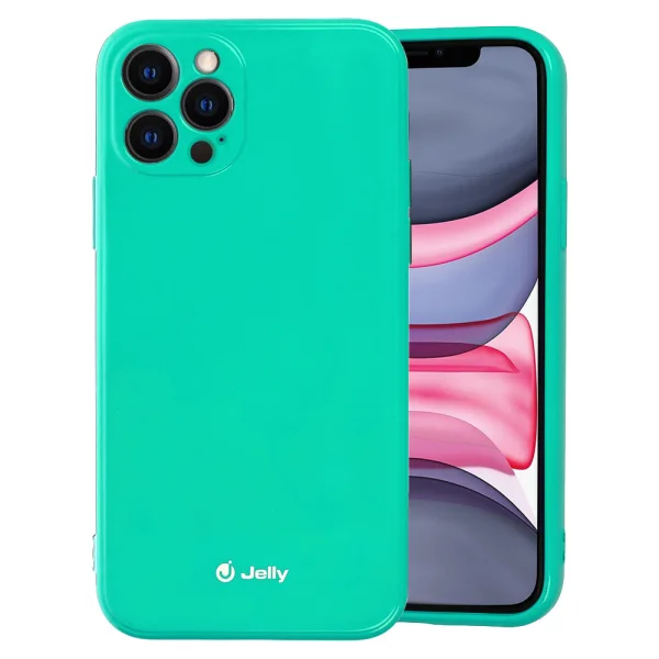 Silicone case Jelly Case for iPhone 14 Pro, Mint 1