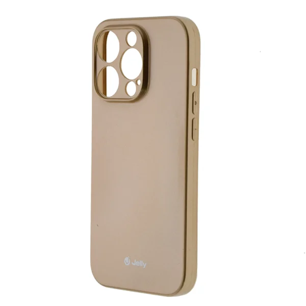 Силиконов калъф Jelly Case за iPhone 14 Pro, Златист 2