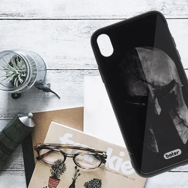 Glass Boter Plastic Back Cover for iPhone XS Max, Warrior 3