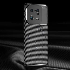 Silicone Case Carbon Fibre Texture for Xiaomi 13 Pro, black 5