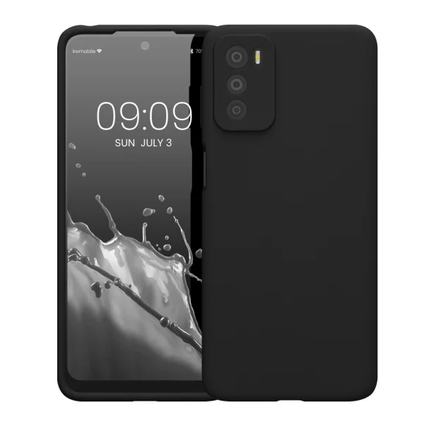 Силиконов калъф Matt за Motorola G42, Черен 2