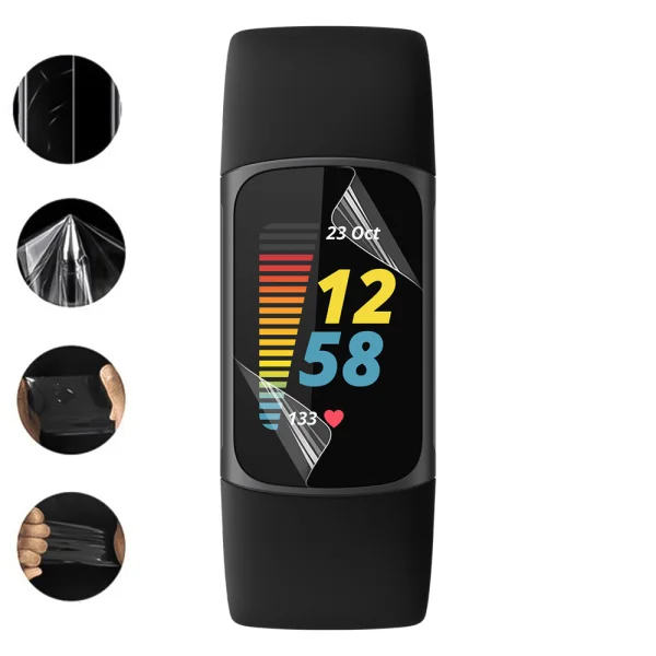 Хидрогел протектор за часовник Fitbit Charge 5 1