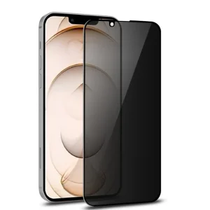 Стъклен протектор 5D Full Glue PRIVACY за iPhone 13/13 Pro/16e/17e, Черен