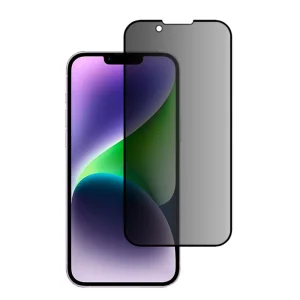 Стъклен протектор 5D Full Glue PRIVACY за iPhone 14 Plus, Черен