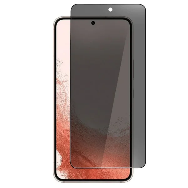 Стъклен Протектор 5D Full Glue PRIVACY за Samsung Galaxy S22, Черен 1