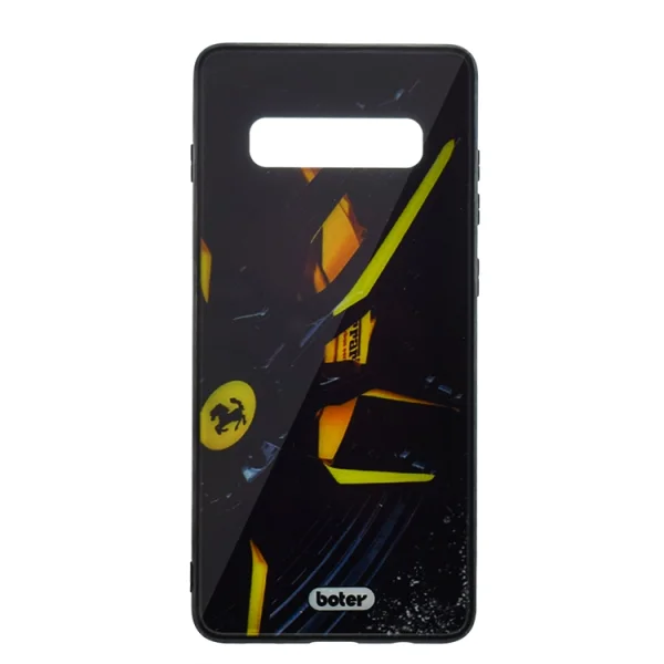 Пластмасов Гръб Glass Boter за Samsung Galaxy S10 Plus, Ferrari 3