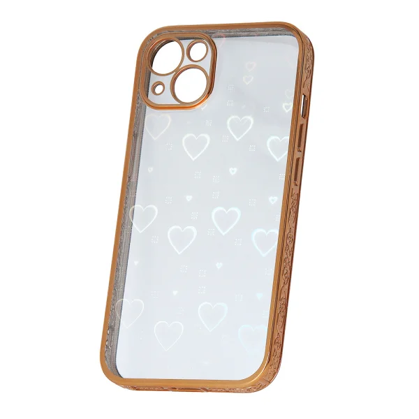 Blink 2 in 1 silicone case for IPhone 13, gold 2
