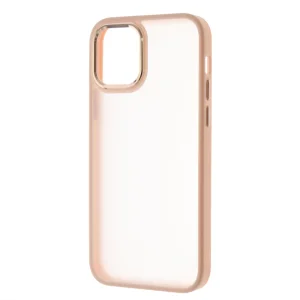 Удароустойчив калъф Satin за iPhone 12/12 Pro, Розово- Златист