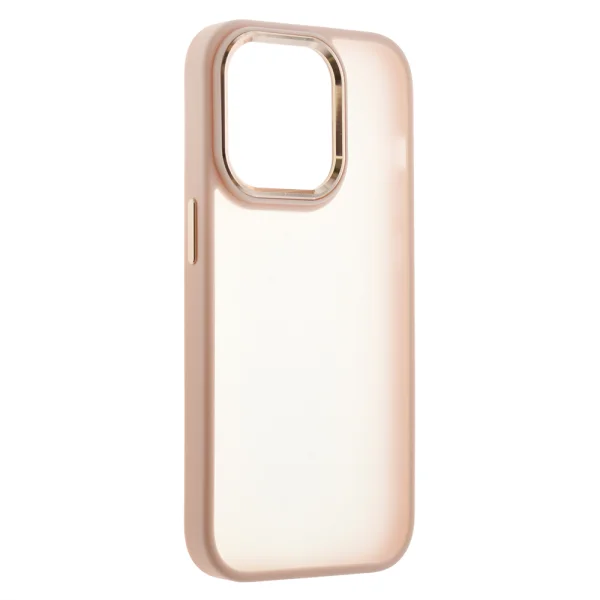Shockproof case Satin for iPhone 14 Pro, pink-gold 2