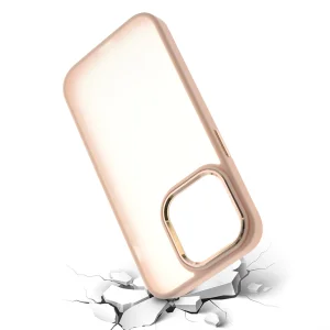 Shockproof case Satin for iPhone 14 Pro, pink-gold 3