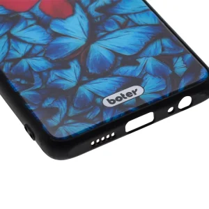 Пластмасов Гръб Glass Boter за Huawei P30, Розова Пеперуда 4