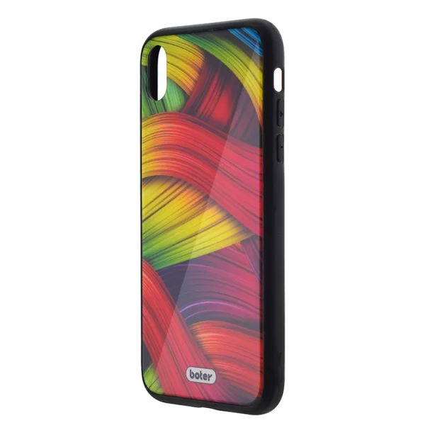 Пластмасов Гръб Glass Boter за iPhone XR (6.1), Цветни нишки 2
