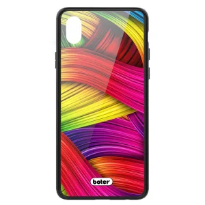 Пластмасов Гръб Glass Boter за iPhone XR (6.1), Цветни нишки