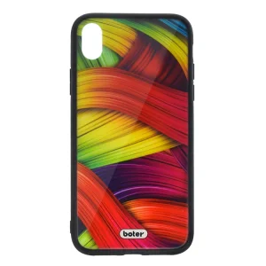Пластмасов Гръб Glass Boter за iPhone XR (6.1), Цветни нишки 3