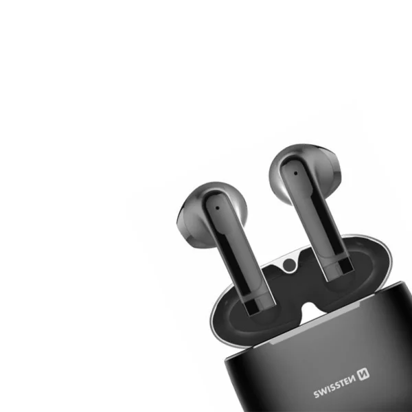 Wireless Headphones SWISSTEN ALUPODS PRO, TWS, Black 2