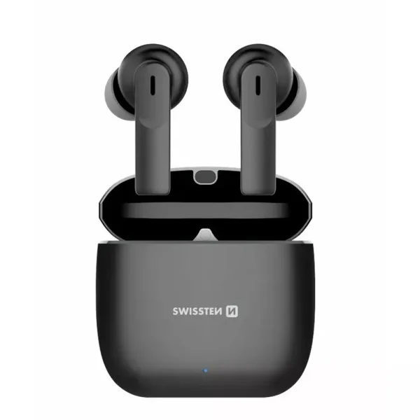 Wireless Earphones SWISSTEN ALUPODS II, TWS, Black 1