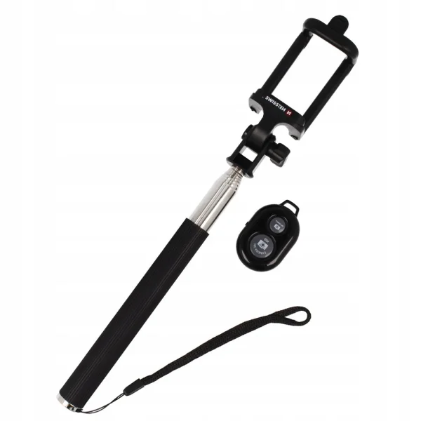 Selfie Stick Swissten Bluetooth, Selfie Stick, Black 3