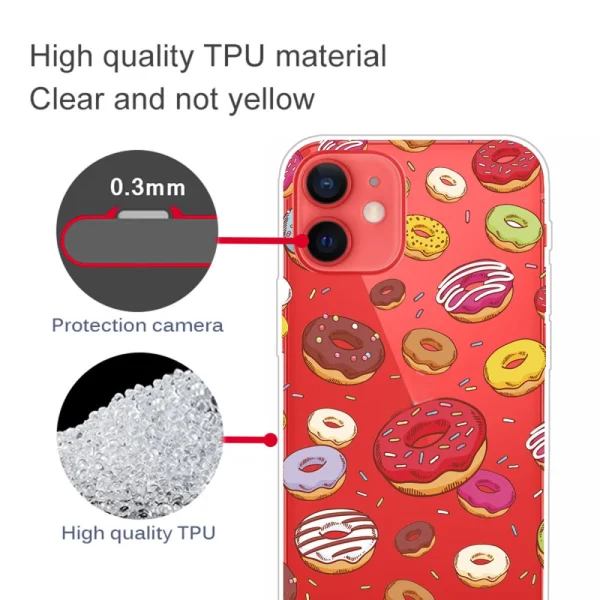 Silicone case for iPhone 13 mini, donut 3