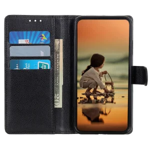 Leather Wallet Case for Xiaomi 13 Lite, black 3