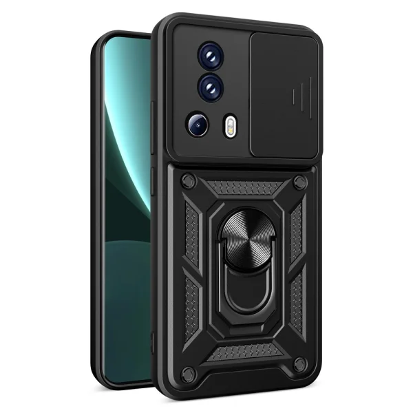 Shockproof Slide Camera case for Xiaomi 13 Lite, black 1