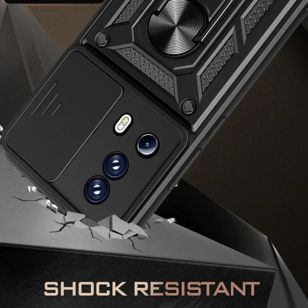 Shockproof Slide Camera case for Xiaomi 13 Lite, black 4