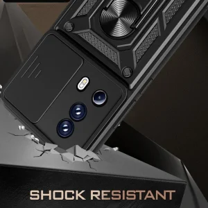 Shockproof Slide Camera case for Xiaomi 13 Lite, black 4