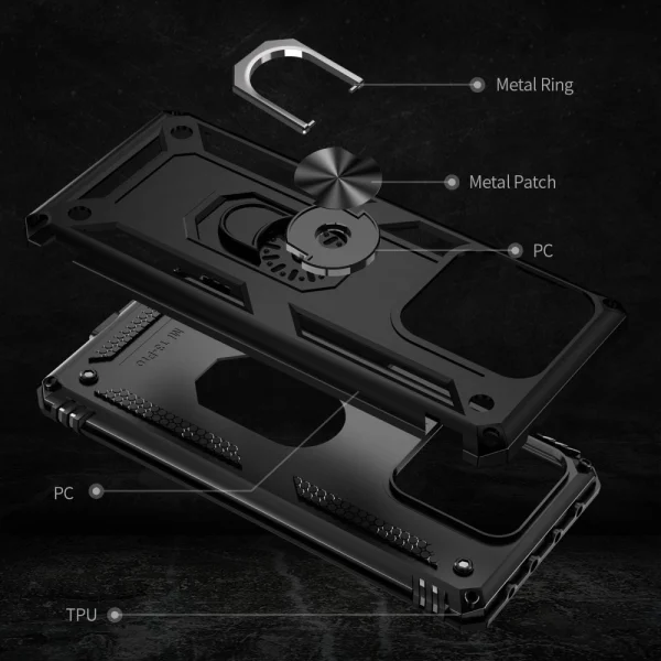 Shockproof Case Hybrid Cover for Xiaomi 13 Pro, Black 5