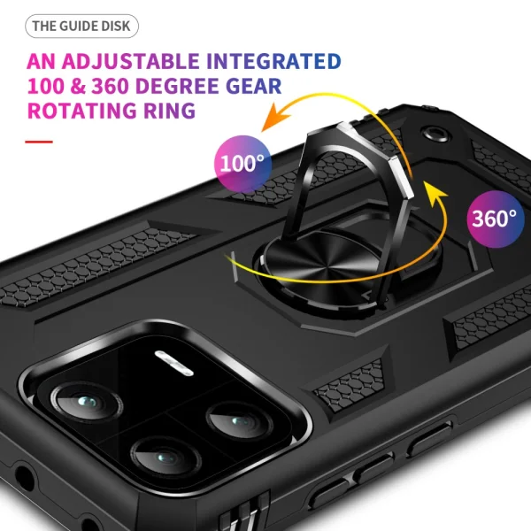 Shockproof Case Hybrid Cover for Xiaomi 13 Pro, Black 3