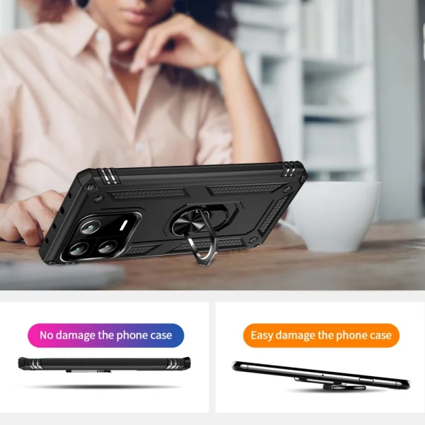 Shockproof Case Hybrid Cover for Xiaomi 13 Pro, Black 4