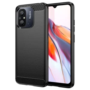 Силиконов Калъф Carbon за Xiaomi Redmi 12C, черен