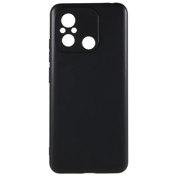Soft Matte silicone case for Xiaomi Redmi 12C, black 3