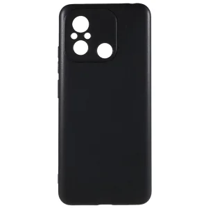 Soft Matte silicone case for Xiaomi Redmi 12C, black 3