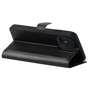 Wallet Case Litchi Texture for Xiaomi Redmi 12C, Black 4
