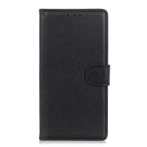 Wallet Case Litchi Texture for Samsung Galaxy A10, Black 5
