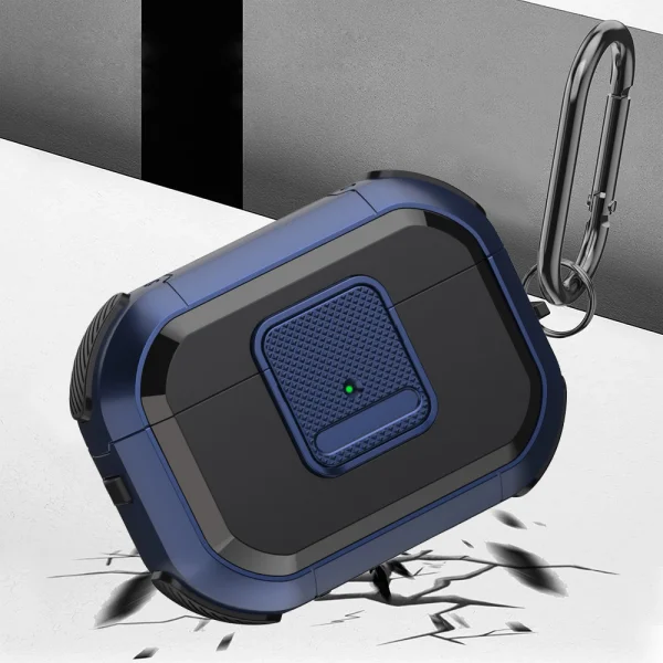 Shockproof case for AirPods Pro 2, blue 3