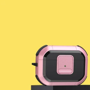 Удароустойчив калъф за слушалки AirPods Pro 2, розов 3