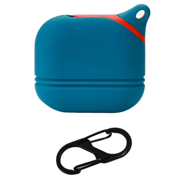 Silicone Case for Airpods 3 with carabiner, blue 1