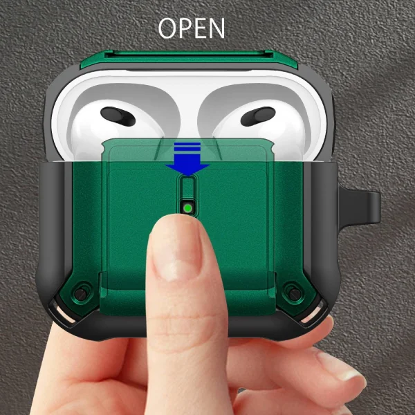 Shockproof case for AirPods 3 headphones, green 3