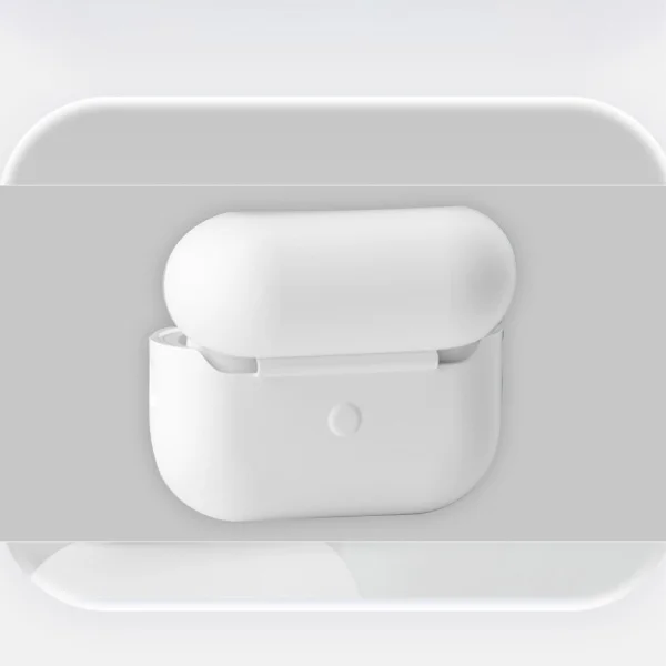 Silicone Case for Airpods Pro 2 headphones, white 2