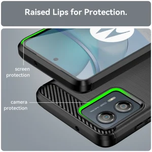Силиконов Калъф Carbon за Motorola Moto G53 5G, черен 6