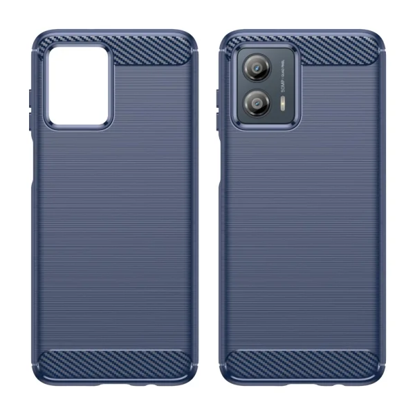 Силиконов Калъф Carbon за Motorola Moto G53 5G, син 4