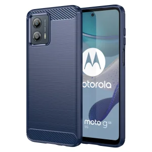 Силиконов Калъф Carbon за Motorola Moto G53 5G, син