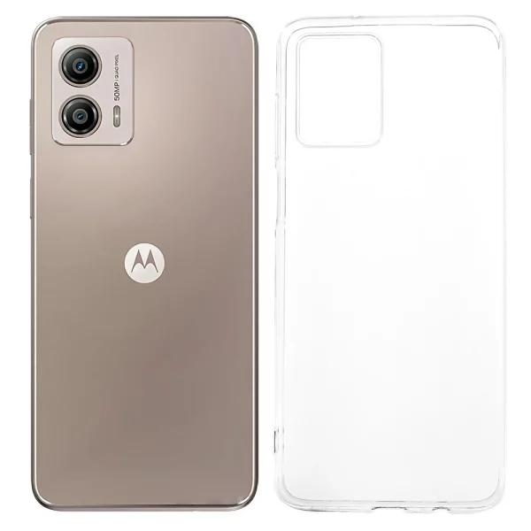 Силиконов калъф за Motorola Moto G53 5G, прозрачен 1