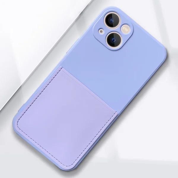 Silicone case Card Slot for IPhone 13, light purple 5