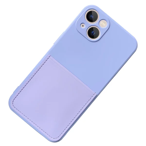 Silicone case Card Slot for IPhone 13, light purple 2