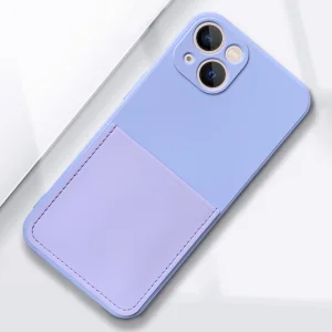 Silicone case Card Slot for IPhone 13, light purple 5