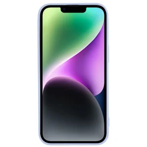 Silicone Lite Card Slot Silicone Case for IPhone 14, light purple 4