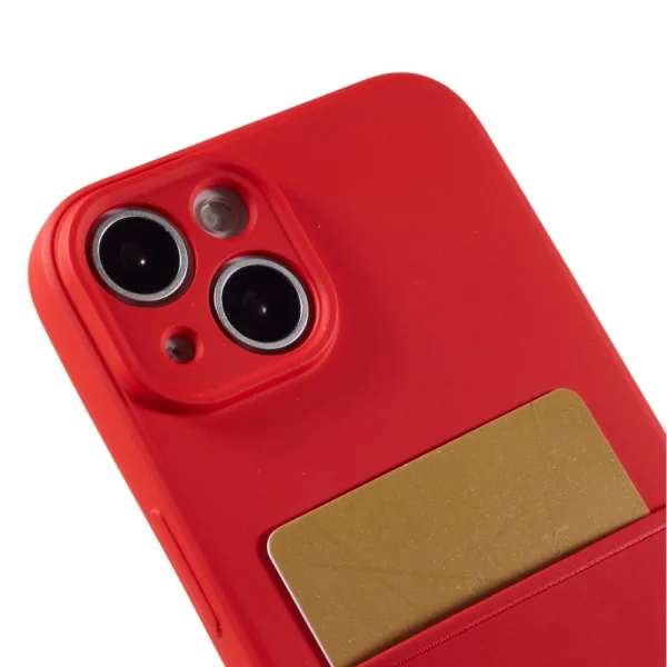 Silicone case Card Slot for IPhone 14, red 6